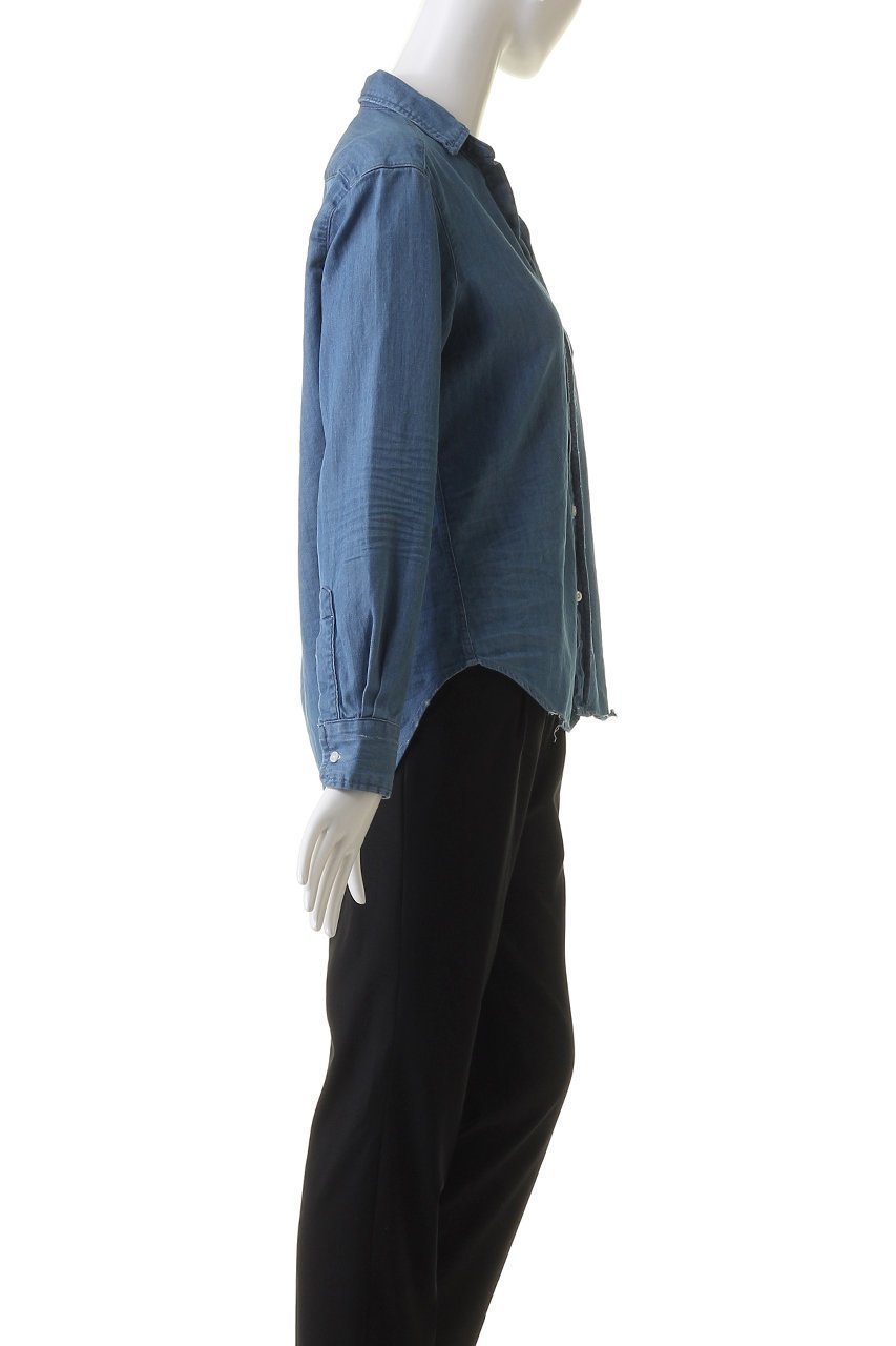 【フランク&アイリーン/Frank&Eileen】のEILEEN コアイタリアンインディゴデニム デニムシャツ 人気、トレンドファッション・服の通販 founy(ファニー) 　ファッション　Fashion　レディースファッション　Fashion for Women　トップス・カットソー　Cut & Sew Tops　シャツ・ブラウス・オフィスカジュアル　Elegant Blouses & Button-Ups　スリム　Slim, Slim Fit　スリーブ　Sleeve, Long Sleeve / Short Sleeve　デニム　Denim, Jeans Material　ロング　Long, Long-Length　定番　Standard, Basic Item　other-3|ID: prp329100004884591 ipo3291000000036461965