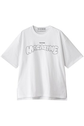 【サードマガジン/THIRD MAGAZINE】のバブルロゴTシャツ 人気、トレンドファッション・服の通販 founy(ファニー) ファッション Fashion レディースファッション Fashion for Women トップス・カットソー Cut & Sew Tops シャツ・ブラウス・オフィスカジュアル Elegant Blouses & Button-Ups ロングTシャツ・Tシャツ Longline T-Shirts & Tees カットソー・ベーシックTシャツ Cut-and-Sewn Tops / Stretch Tees & Basics ショート Short, Short Length シンプル Simple, Minimal スリーブ Sleeve, Long Sleeve / Short Sleeve モコモコ Fuzzy, Fluffy モノトーン Monotone, Black and White 半袖 Short Sleeve, Half Sleeve |ID:prp329100004884599