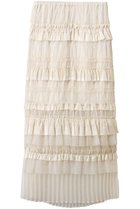 【メゾンスペシャル/MAISON SPECIAL】のTiered Frill Long Tight Skirt/ティアードフリルロングタイトスカート 人気、トレンドファッション・服の通販 founy(ファニー) ファッション Fashion レディースファッション Fashion for Women スカート Skirts ロングスカート Long Skirts / Maxi & Midi Skirts エレガント 上品 Elegant ギャザー Gathered, Ruffled シアー Sheer, See-Through シンプル Simple, Minimal スタイリッシュ Stylish, Fashionable ティアード Tiered, Tiered Style フィット Fit, Slim Fit プリーツ Pleats, Pleated ロング Long, Long-Length thumbnail WHT(ホワイト)|ID: prp329100004884608 ipo3291000000036462090