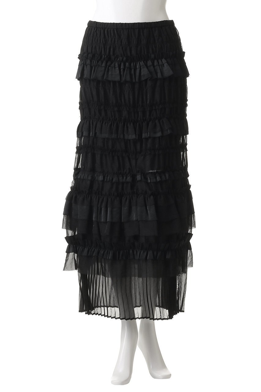 【メゾンスペシャル/MAISON SPECIAL】のTiered Frill Long Tight Skirt/ティアードフリルロングタイトスカート 人気、トレンドファッション・服の通販 founy(ファニー) 　ファッション　Fashion　レディースファッション　Fashion for Women　スカート　Skirts　ロングスカート　Long Skirts / Maxi & Midi Skirts　エレガント 上品　Elegant　ギャザー　Gathered, Ruffled　シアー　Sheer, See-Through　シンプル　Simple, Minimal　スタイリッシュ　Stylish, Fashionable　ティアード　Tiered, Tiered Style　フィット　Fit, Slim Fit　プリーツ　Pleats, Pleated　ロング　Long, Long-Length　other-2|ID: prp329100004884608 ipo3291000000036462091