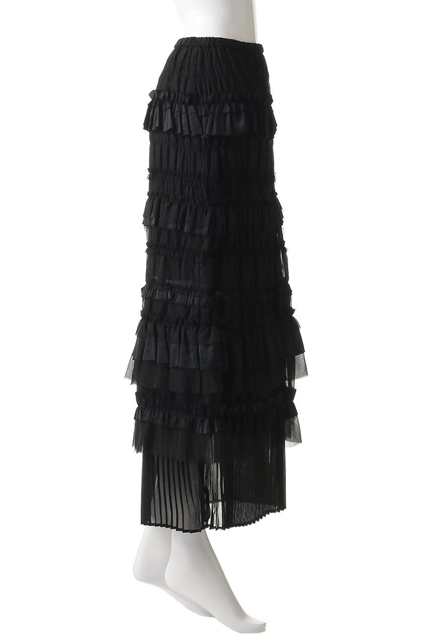 【メゾンスペシャル/MAISON SPECIAL】のTiered Frill Long Tight Skirt/ティアードフリルロングタイトスカート 人気、トレンドファッション・服の通販 founy(ファニー) 　ファッション　Fashion　レディースファッション　Fashion for Women　スカート　Skirts　ロングスカート　Long Skirts / Maxi & Midi Skirts　エレガント 上品　Elegant　ギャザー　Gathered, Ruffled　シアー　Sheer, See-Through　シンプル　Simple, Minimal　スタイリッシュ　Stylish, Fashionable　ティアード　Tiered, Tiered Style　フィット　Fit, Slim Fit　プリーツ　Pleats, Pleated　ロング　Long, Long-Length　other-3|ID: prp329100004884608 ipo3291000000036462092