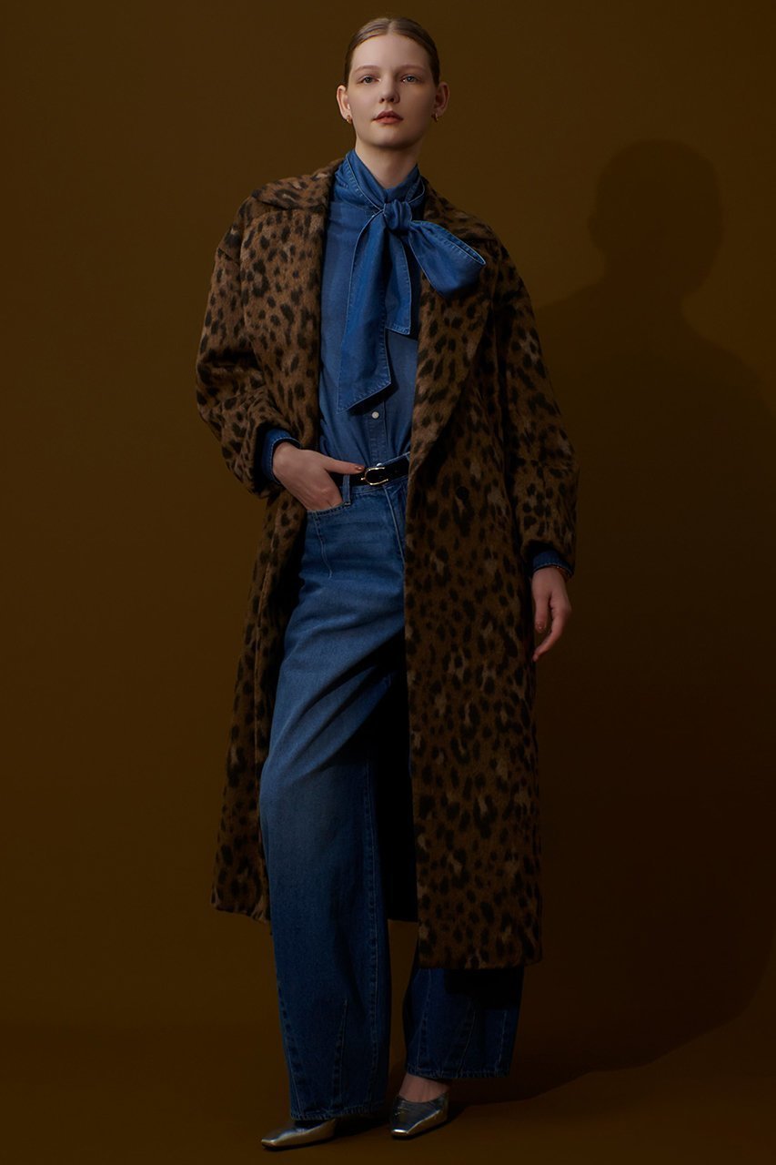 【アルアバイル/allureville】のデニムボウブラウス 人気、トレンドファッション・服の通販 founy(ファニー) 　ファッション　Fashion　レディースファッション　Fashion for Women　トップス・カットソー　Cut & Sew Tops　シャツ・ブラウス・オフィスカジュアル　Elegant Blouses & Button-Ups　ウエスタン　Western Style　スリーブ　Sleeve, Long Sleeve / Short Sleeve　セットアップ　Set-Up, Coordinated Outfit　デニム　Denim, Jeans Material　ドット　Polka Dot, Dot Pattern　ロング　Long, Long-Length　ヴィンテージ　Vintage Style　other-6|ID: prp329100004884613 ipo3291000000036462139