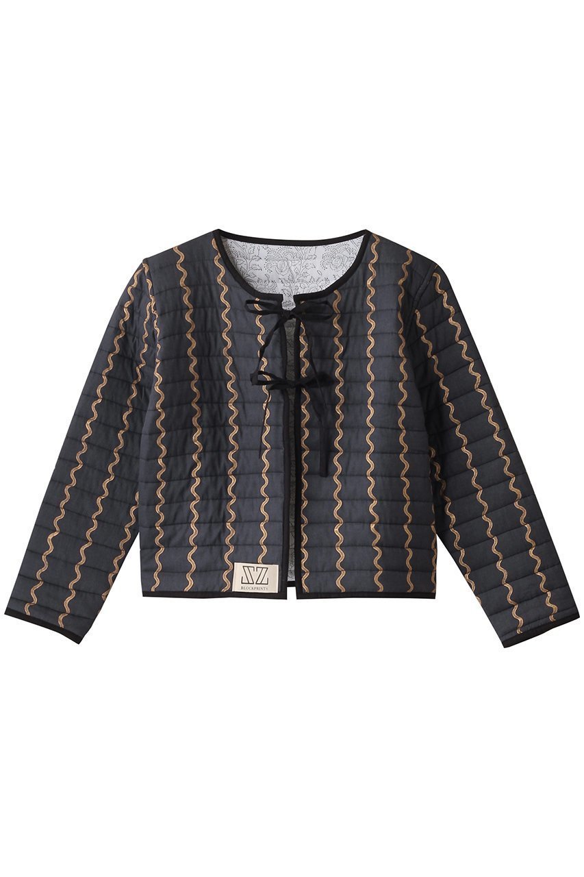 【エスゼット ブロックプリント/SZ Blockprints】の【日本限定】QUILTED JACKET MAGGI&ESSA リバーシブルジャケット 人気、トレンドファッション・服の通販 founy(ファニー) ファッション Fashion レディースファッション Fashion for Women アウター Coat / Outerwear Collection レディースジャケット・軽アウター Jackets キルティング Quilted, Quilting コンパクト Compact, Small Size ショート Short, Short Length ジャケット Jacket, Outerwear フェミニン Feminine, Girly フレア Flare, Flared ボトム Bottoms, Lower Wear リボン Ribbon, Bow ワイド Wide, Wide Fit other-1|ID: prp329100004884615 ipo3291000000036462148