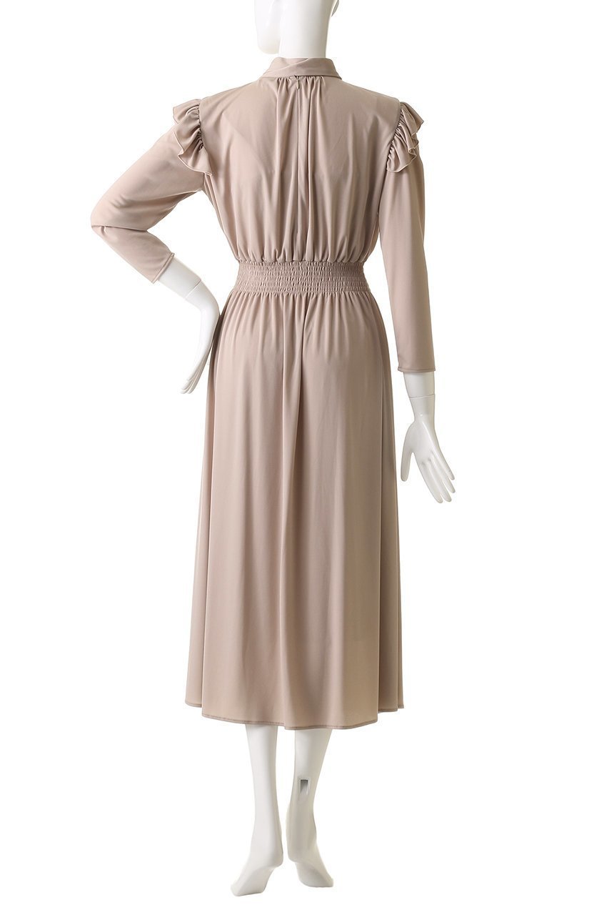 【コルコバード/CORCOVADO】のマイルドドライスムースボウタイドレス 人気、トレンドファッション・服の通販 founy(ファニー) 　ファッション　Fashion　レディースファッション　Fashion for Women　ワンピース　Dresses　フォーマル・パーティードレス・結婚式用ドレス　Elegant & Casual Dresses　チュニック　Tunic Tops & Dresses　なめらか　Smooth, Silky Texture　チュニック　Tunic, Long Top　ドレス　Dress, One-Piece　フリル　Frill, Ruffle　エレガント 上品　Elegant　other-4|ID: prp329100004884625 ipo3291000000036462241