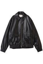 【スタジオ ニコルソン/STUDIO NICHOLSON】の【UNISEX】PISTON レザー ボンバージャケット 人気、トレンドファッション・服の通販 founy(ファニー) ファッション Fashion レディースファッション Fashion for Women アウター Coat / Outerwear Collection レディースジャケット・軽アウター Jackets ブルゾンジャケット・スポーティアウター Blouson Jackets ユニセックス Unisex, Genderless なめらか Smooth, Silky Texture ジャケット Jacket, Outerwear デニム Denim, Jeans Material ブルゾン Blouson, Bomber Jacket ポケット Pocket, Pocket Detail エレガント 上品 Elegant thumbnail ブラック|ID: prp329100004884628 ipo3291000000036462258