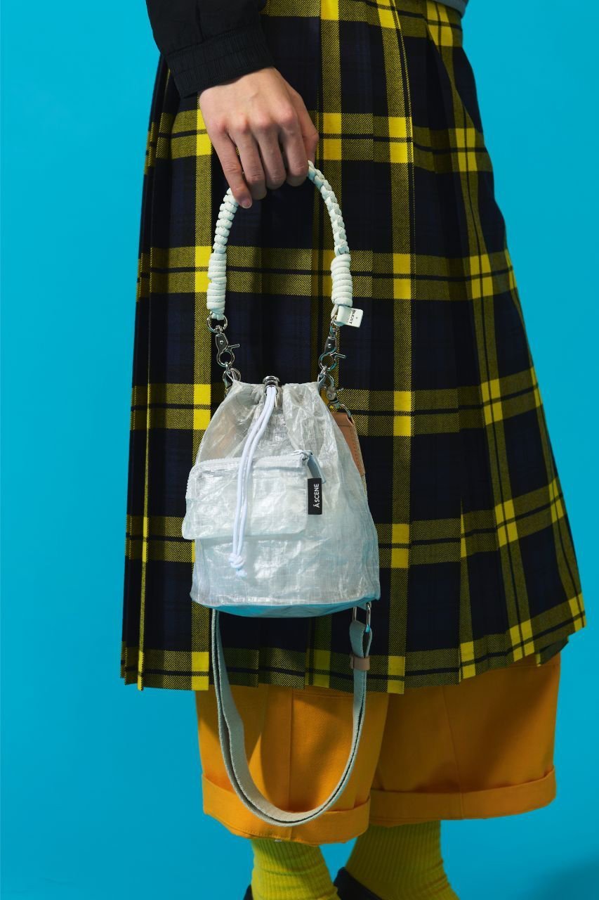 【エーシーン/A SCENE】のKinchaku shoulder with Dyneema 人気、トレンドファッション・服の通販 founy(ファニー) 　ファッション　Fashion　レディースファッション　Fashion for Women　バッグ　Bags　ショルダー　Shoulder, Shoulder Strap　フロント　Front, Front Design　ポケット　Pocket, Pocket Detail　巾着　Drawstring Bag, Kinchaku　軽量　Lightweight, Ultra Light　other-6|ID: prp329100004884653 ipo3291000000036462480