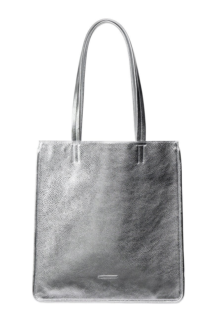 【オブジェクツアイオー/objcts.io】のフラットレザートート インテリア・キッズ・メンズ・レディースファッション・服の通販 founy(ファニー) 　ファッション　Fashion　レディースファッション　Fashion for Women　バッグ　Bags　クッション　Cushion, Throw Pillow　シンプル　Simple, Minimal　スマート　Smart, Elegant　財布　Wallet, Purse　ポケット　Pocket, Pocket Detail　ユニセックス　Unisex, Genderless　シルバー|ID: prp329100004884666 ipo3291000000036462589