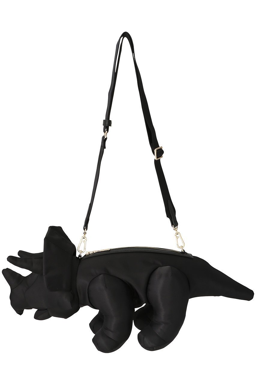 【メゾン ミハラヤスヒロ/Maison MIHARA YASUHIRO】の【UNISEX】DOLLS TRICERATOPS ショルダーバッグ インテリア・キッズ・メンズ・レディースファッション・服の通販 founy(ファウニー) 　ファッション　Fashion　レディースファッション　Fashion for Women　トップス・カットソー　Cut & Sew Tops　バッグ　Bags　ユニセックス　Unisex, Genderless　モチーフ　Motif, Design Theme　ラップ　Wrap, Wrap Design　エレガント 上品　Elegant　ブラック|ID: prp329100004884686 ipo3291000000036956144