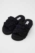 【エンフォルド/ENFOLD】のWave サンダル 人気、トレンドファッション・服の通販 founy(ファニー) ファッション Fashion レディースファッション Fashion for Women インソール Shoe Insole サンダル Sandals, Summer Shoes シャーリング Shirring, Ruched ジョーゼット Georgette, Semi-Sheer Fabric 夏 Summer 春 Spring S/S・春夏 SS, Spring/Summer, Warm Season thumbnail ブラック|ID: prp329100004884698 ipo3291000000036463139