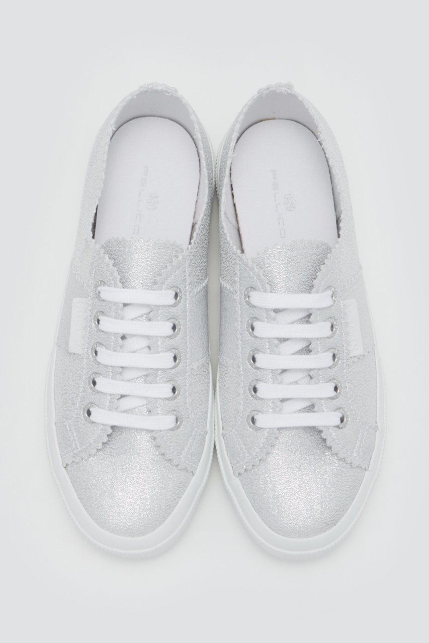 【ペリーコ/PELLICO】の【PELLICO×SUPERGA】グリッタースニーカー 大人の最旬トレンドファッション＆コーディネート founy(ファウニー) 　ファッション　Fashion　レディースファッション　Fashion for Women　クラシック　Classic, Timeless Style　サテン　Satin, Glossy Fabric　シューズ　Shoes, Footwear　シルバー　Silver, Metallic Silver　スニーカー　Sneakers, Trainers　レース　Lace, Lace Fabric　エレガント 上品　Elegant　other-2|ID: prp329100004884699 ipo3291000000036921303