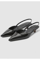 【アルアバイル/allureville】のポインテッドスリングバック 人気、トレンドファッション・服の通販 founy(ファニー) ファッション Fashion レディースファッション Fashion for Women バッグ Bags おすすめ Recommended / Our Picks アンクル Ankle-Length Design エナメル Patent Leather カッティング Cutting Detail スクエア Square, Square Shape ソックス Socks, Hosiery フェミニン Feminine, Girly ラップ Wrap, Wrap Design レオパード Leopard, Animal Print thumbnail ブラック|ID: prp329100004884708 ipo3291000000036463267