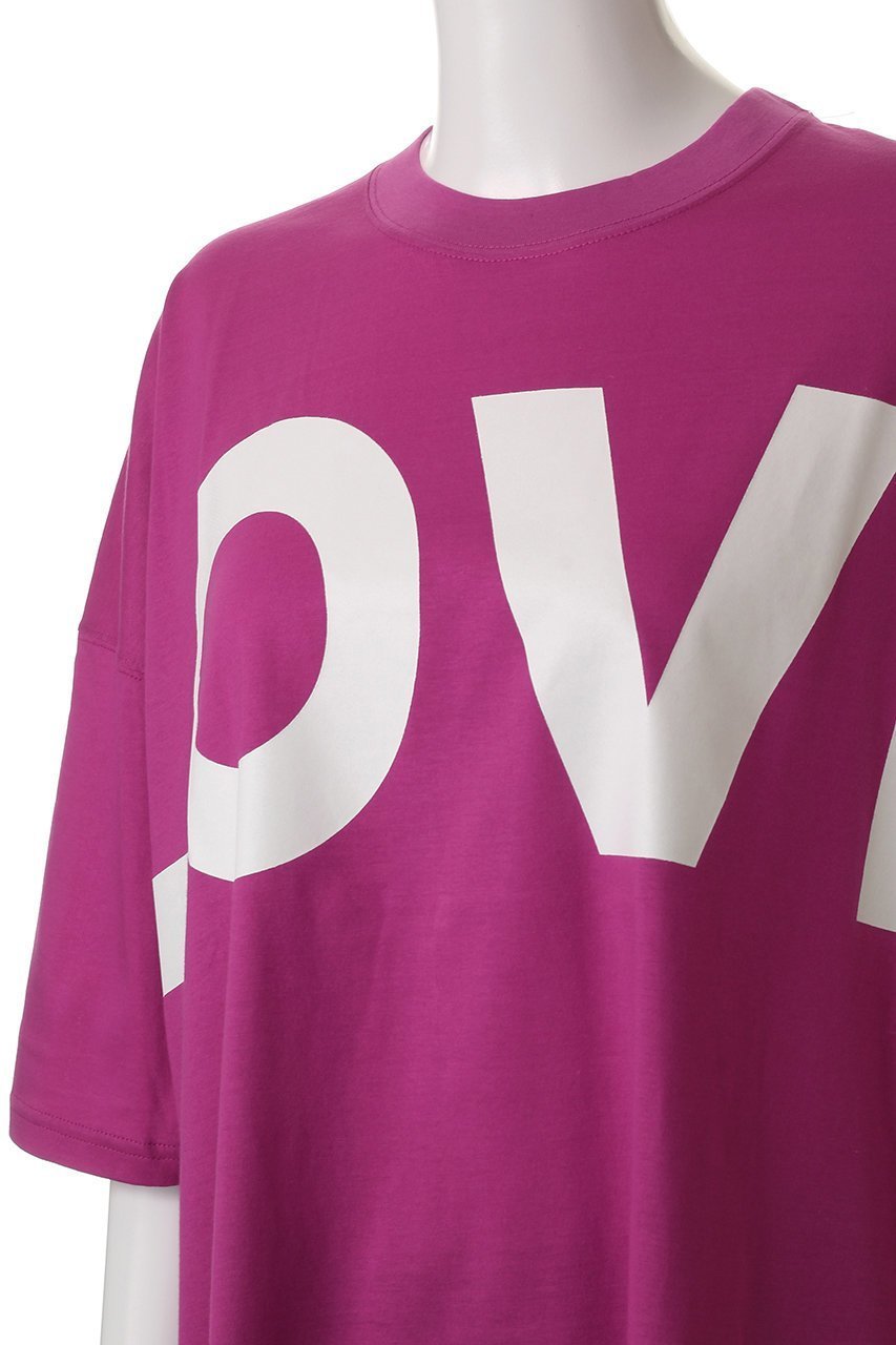 【キャサリンハムネット/KATHARINE HAMNETT LONDON】の【UNISEX】ビッグラブ スローガンTシャツ 人気、トレンドファッション・服の通販 founy(ファニー) 　ファッション　Fashion　レディースファッション　Fashion for Women　トップス・カットソー　Cut & Sew Tops　シャツ・ブラウス・オフィスカジュアル　Elegant Blouses & Button-Ups　ロングTシャツ・Tシャツ　Longline T-Shirts & Tees　カットソー・ベーシックTシャツ　Cut-and-Sewn Tops / Stretch Tees & Basics　ユニセックス　Unisex, Genderless　ショート　Short, Short Length　シンプル　Simple, Minimal　スリーブ　Sleeve, Long Sleeve / Short Sleeve　ビッグ　Big, Oversized　other-5|ID: prp329100004884753 ipo3291000000036463642