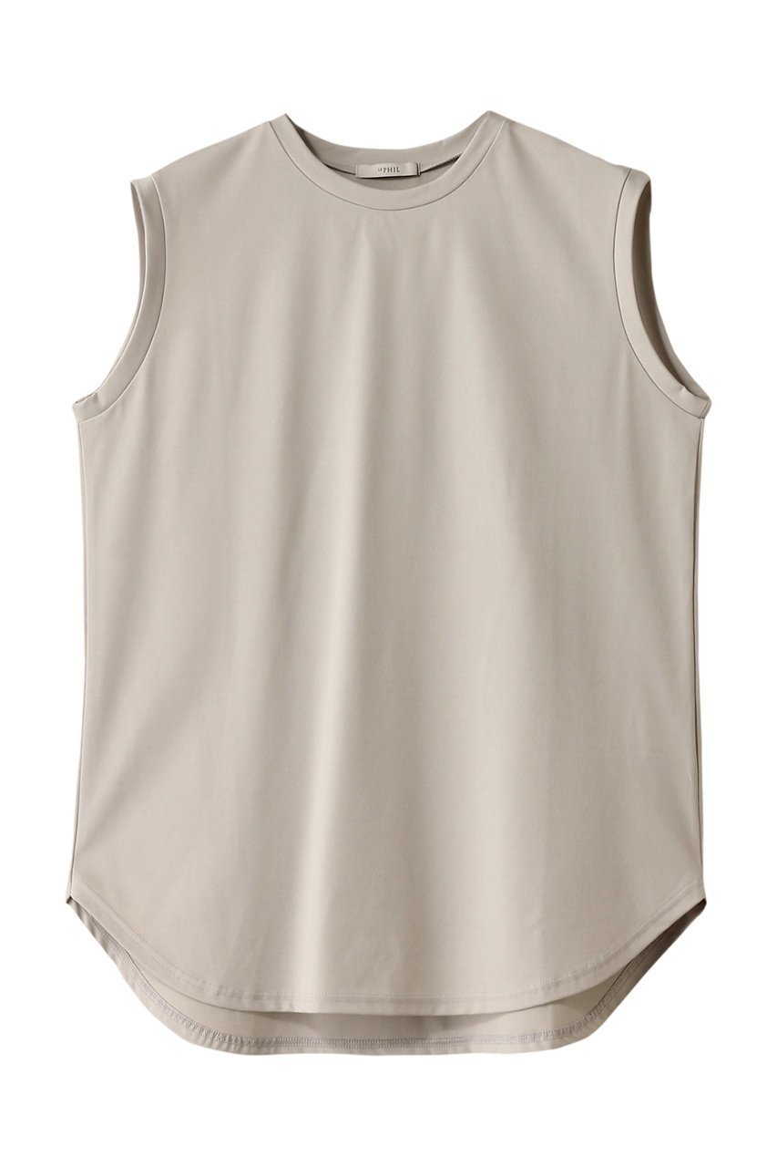 【ル フィル/LE PHIL】のシルキースムースノースリーブ インテリア・キッズ・メンズ・レディースファッション・服の通販 founy(ファニー) 　ファッション　Fashion　レディースファッション　Fashion for Women　トップス・カットソー　Cut & Sew Tops　キャミソール&ノースリーブ　Camisoles & Sleeveless Tops　シャツ・ブラウス・オフィスカジュアル　Elegant Blouses & Button-Ups　ロングTシャツ・Tシャツ　Longline T-Shirts & Tees　カットソー・ベーシックTシャツ　Cut-and-Sewn Tops / Stretch Tees & Basics　インナー　Innerwear　キャミソール　Camisole, Spaghetti Strap Top　シンプル　Simple, Minimal　タンク　Tank Top, Sleeveless Top　ノースリーブ　Sleeveless, No-Sleeve　フレア　Flare, Flared　エレガント 上品　Elegant　グレー|ID: prp329100004884760 ipo3291000000036463684