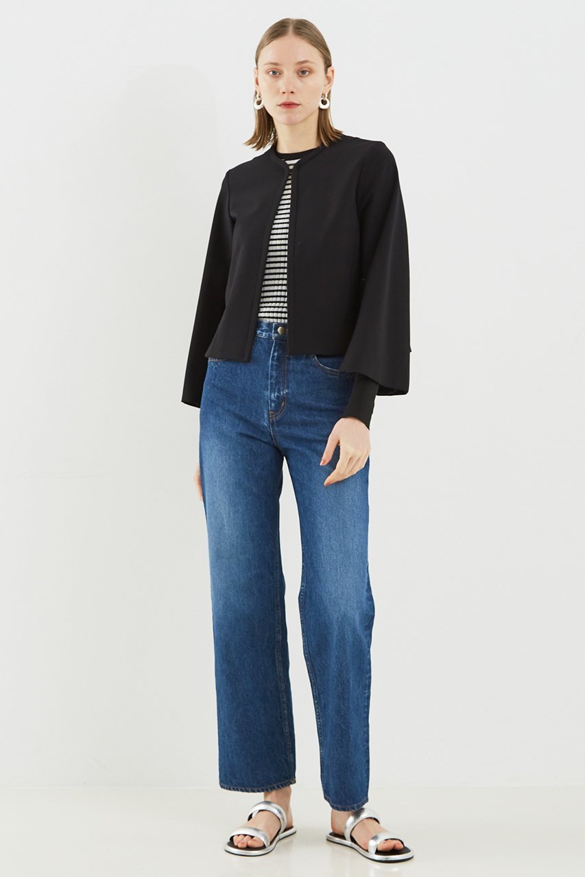 【デザイン ワークス/DESIGN WORKS】のストレートデニムパンツ 人気、トレンドファッション・服の通販 founy(ファニー) 　ファッション　Fashion　レディースファッション　Fashion for Women　パンツ　Pants & Trousers　デニムパンツ・ジーンズ・美脚デニム　Denim Jeans & Pants　ウォッシュ　Washed Finish　ストレート　Straight, Straight Cut　ストーン　Stone, Gem-Like　デニム　Denim, Jeans Material　エレガント 上品　Elegant　other-6|ID: prp329100004884767 ipo3291000000036463746