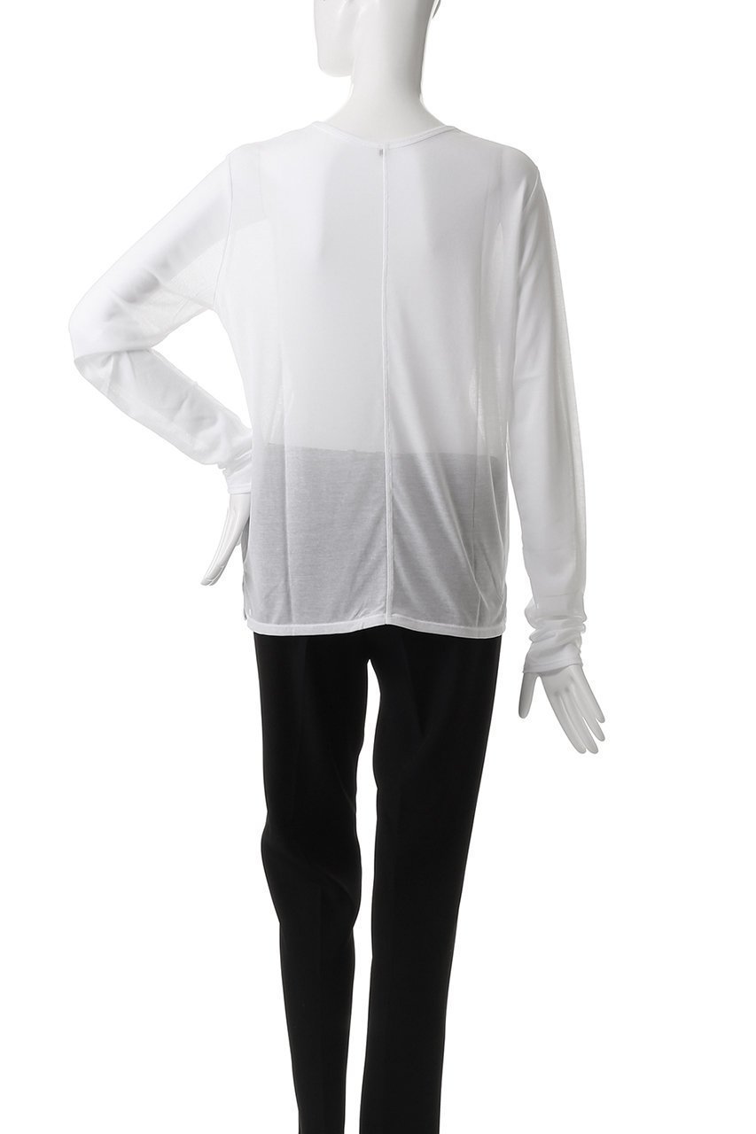 【ハー/HER.】のシアーカットソー 人気、トレンドファッション・服の通販 founy(ファニー) 　ファッション　Fashion　レディースファッション　Fashion for Women　トップス・カットソー　Cut & Sew Tops　シャツ・ブラウス・オフィスカジュアル　Elegant Blouses & Button-Ups　ロングTシャツ・Tシャツ　Longline T-Shirts & Tees　カットソー・ベーシックTシャツ　Cut-and-Sewn Tops / Stretch Tees & Basics　カットソー　Cut and Sewn Top　シアー　Sheer, See-Through　ショート　Short, Short Length　スリーブ　Sleeve, Long Sleeve / Short Sleeve　今季　This Season, Current Season　定番　Standard, Basic Item　other-4|ID: prp329100004884768 ipo3291000000036463753