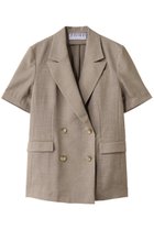 【サードマガジン/THIRD MAGAZINE】のスラブショートスリーブジャケット 人気、トレンドファッション・服の通販 founy(ファニー) ファッション Fashion レディースファッション Fashion for Women アウター Coat / Outerwear Collection レディースジャケット・軽アウター Jackets ジャケット Jacket, Outerwear スタイリッシュ Stylish, Fashionable スラックス Slacks, Dress Pants ダウン Down, Puffer デニム Denim, Jeans Material thumbnail ベージュ|ID: prp329100004884778 ipo3291000000036463823