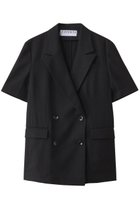 【サードマガジン/THIRD MAGAZINE】のスラブショートスリーブジャケット 人気、トレンドファッション・服の通販 founy(ファニー) ファッション Fashion レディースファッション Fashion for Women アウター Coat / Outerwear Collection レディースジャケット・軽アウター Jackets ジャケット Jacket, Outerwear スタイリッシュ Stylish, Fashionable スラックス Slacks, Dress Pants ダウン Down, Puffer デニム Denim, Jeans Material thumbnail ブラック|ID: prp329100004884778 ipo3291000000036463824
