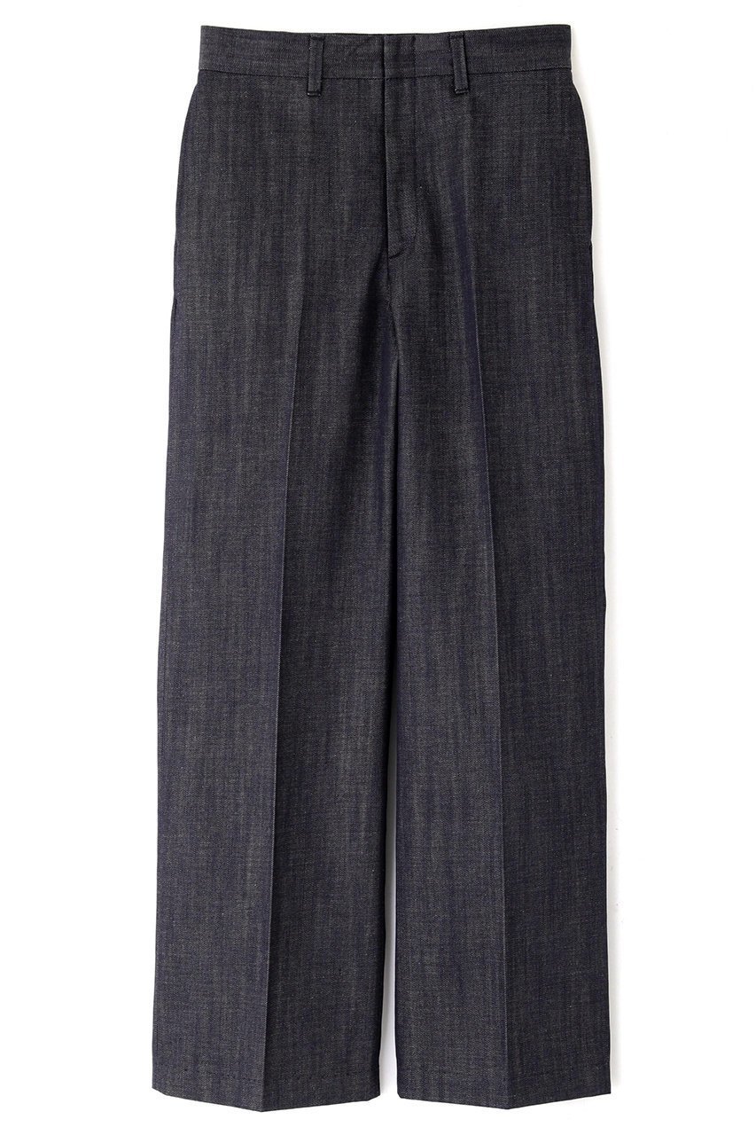 【アドーア/ADORE】のSERGE de bleu x ADORE クラシックトラウザーズ セミフレア インテリア・キッズ・メンズ・レディースファッション・服の通販 founy(ファニー) 　ファッション　Fashion　レディースファッション　Fashion for Women　パンツ　Pants & Trousers　エレガント 上品　Elegant　カットソー　Cut and Sewn Top　スタンダード　Standard, Basic　デニム　Denim, Jeans Material　ドレス　Dress, One-Piece　フレア　Flare, Flared　別注　Limited Edition, Custom Order　ネイビー|ID: prp329100004884779 ipo3291000000036463833