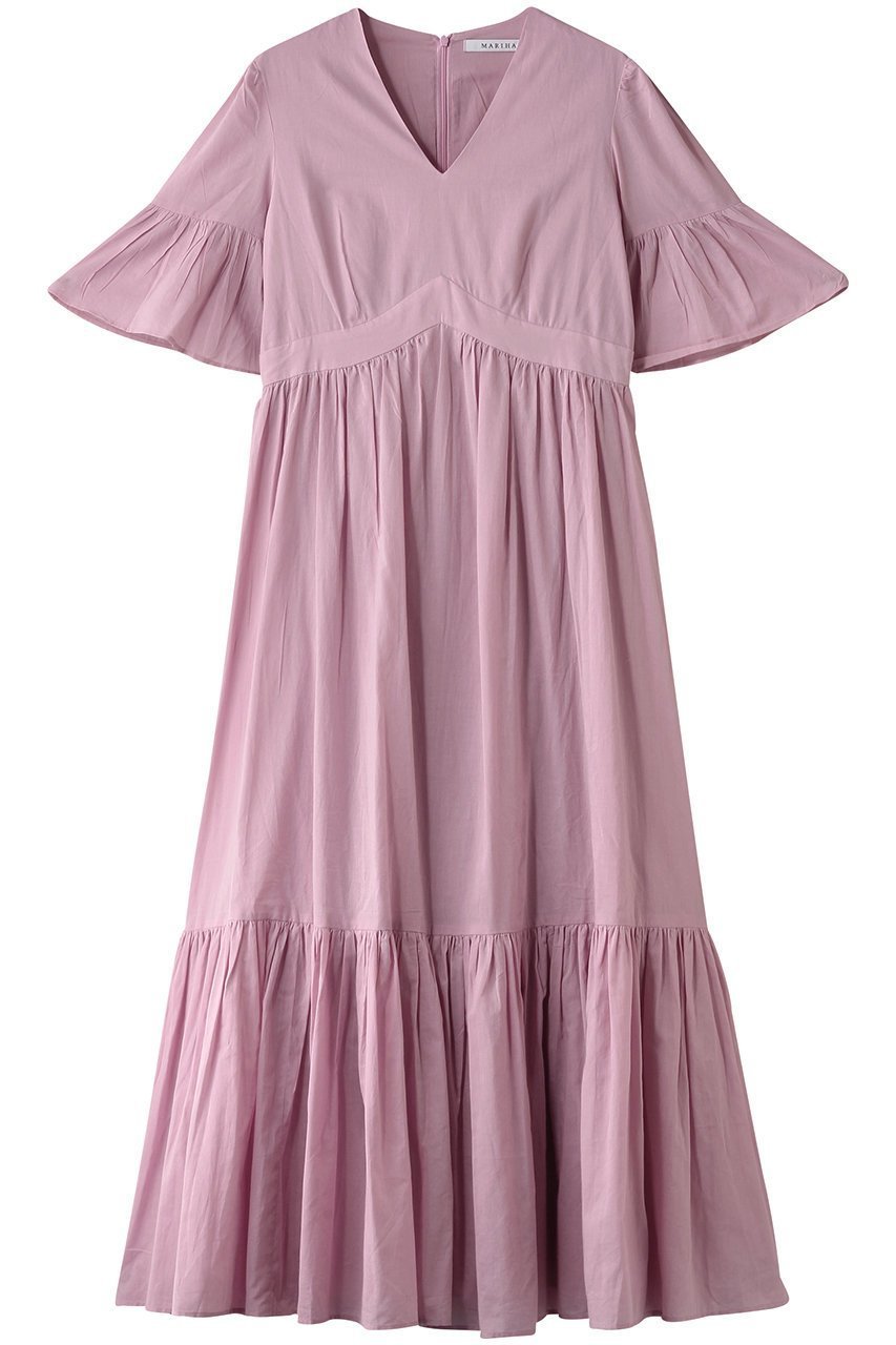 【マルティニーク/martinique】の【MARIHA】すずらんのドレス インテリア・キッズ・メンズ・レディースファッション・服の通販 founy(ファニー) 　ファッション　Fashion　レディースファッション　Fashion for Women　ワンピース　Dresses　フォーマル・パーティードレス・結婚式用ドレス　Elegant & Casual Dresses　チュニック　Tunic Tops & Dresses　おすすめ　Recommended / Our Picks　ギャザー　Gathered, Ruffled　ジュエリー　Jewelry, Accessories　スリーブ　Sleeve, Long Sleeve / Short Sleeve　チュニック　Tunic, Long Top　ドレス　Dress, One-Piece　バランス　Balance, Style Balance　ロング　Long, Long-Length　エレガント 上品　Elegant　ピンク|ID: prp329100004884789 ipo3291000000036463904