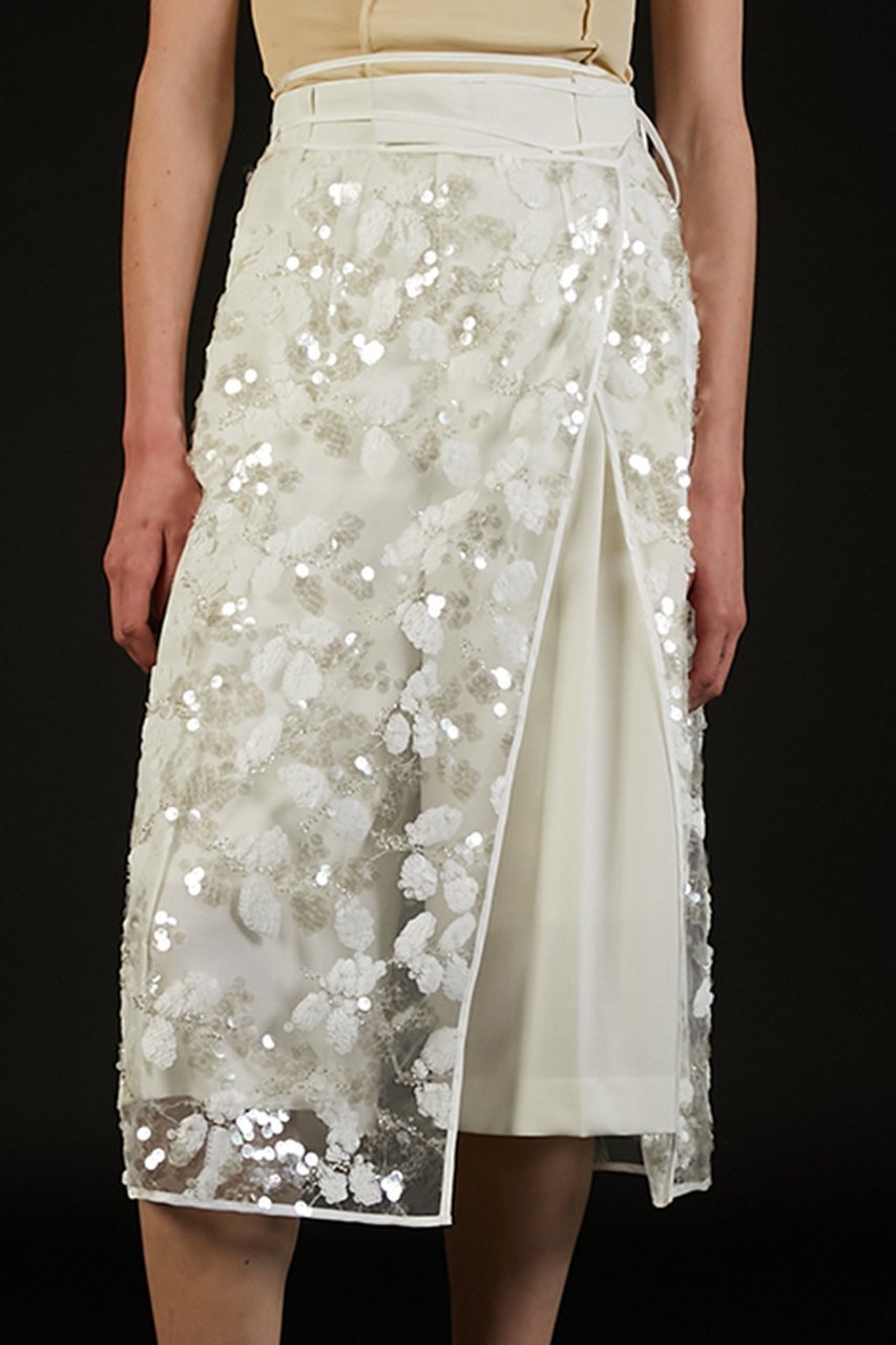 【プランク プロジェクト/PRANK PROJECT】のスパングルラップスカート / Spangle Wrap Skirt 人気、トレンドファッション・服の通販 founy(ファニー) 　ファッション　Fashion　レディースファッション　Fashion for Women　スカート　Skirts　ロングスカート　Long Skirts / Maxi & Midi Skirts　スパンコール　Sequins, Sequin Embellishment　チュール　Tulip, Tulip Motif　ファブリック　Fabric, Textile　ラップ　Wrap, Wrap Design　ロング　Long, Long-Length　other-6|ID: prp329100004884805 ipo3291000000036464032