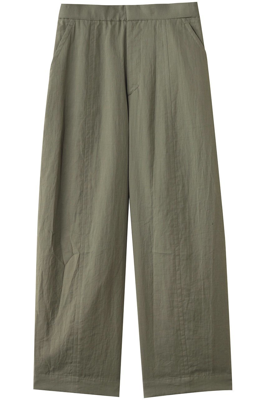 【プレインピープル/PLAIN PEOPLE】のダブルガーゼカーブパンツ インテリア・キッズ・メンズ・レディースファッション・服の通販 founy(ファニー) 　ファッション　Fashion　レディースファッション　Fashion for Women　パンツ　Pants & Trousers　ダブル　Double, Double-Breasted　フィット　Fit, Slim Fit　フォルム　Silhouette, Form　ワッシャー　Washer, Crinkled Finish　カーキ|ID: prp329100004884812 ipo3291000000036464086