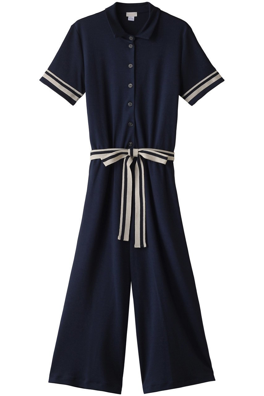 【ハンロ/HANRO】の【HANRO 140YEARS】ジャンプスーツ インテリア・キッズ・メンズ・レディースファッション・服の通販 founy(ファニー) 　ファッション　Fashion　レディースファッション　Fashion for Women　パンツ　Pants & Trousers　スーツ　Suit, Formalwear　モダン　Modern, Contemporary　ネイビー|ID: prp329100004884813 ipo3291000000036464093