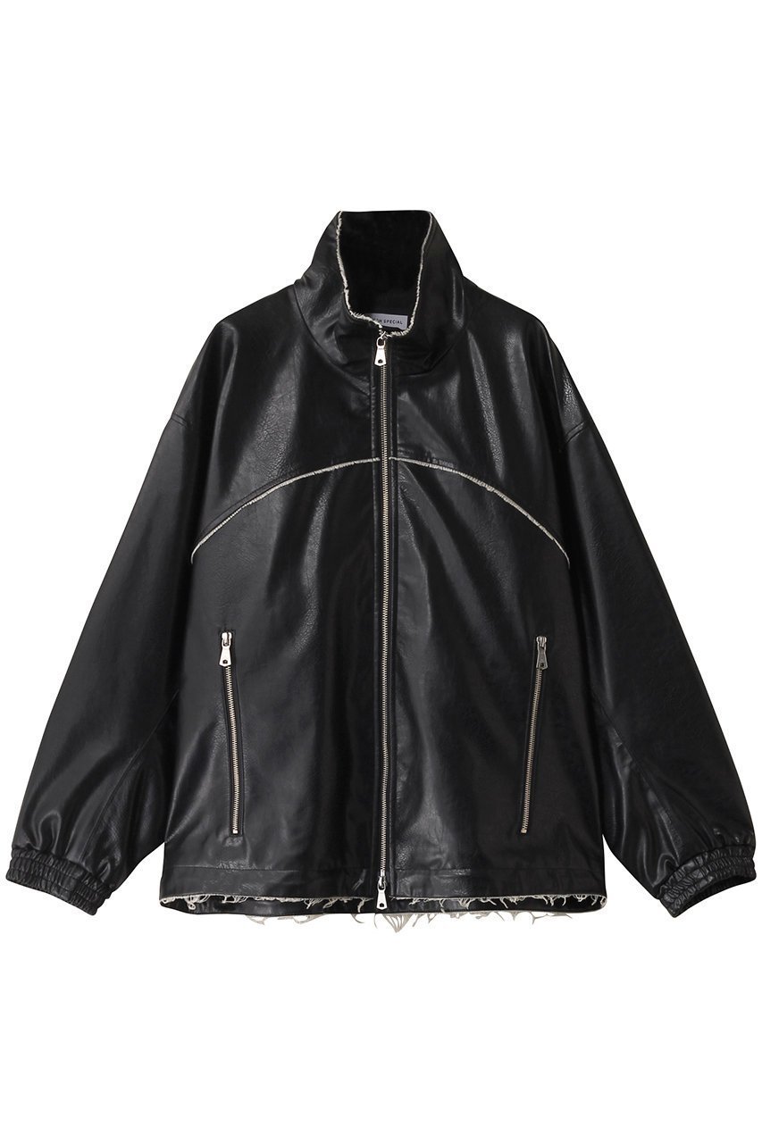 【メゾンスペシャル/MAISON SPECIAL】の【UNISEX】フリンジ切リ替エアーティフィシャルレザージップブルゾン 人気、トレンドファッション・服の通販 founy(ファニー) 　ファッション　Fashion　レディースファッション　Fashion for Women　アウター　Coat / Outerwear Collection　レディースジャケット・軽アウター　Jackets　ブルゾンジャケット・スポーティアウター　Blouson Jackets　ユニセックス　Unisex, Genderless　ジャケット　Jacket, Outerwear　スタンド　Stand Collar, Upright Stand　スリーブ　Sleeve, Long Sleeve / Short Sleeve　フリンジ　Fringe, Tassel　ブルゾン　Blouson, Bomber Jacket　リアル　Real, Realistic　ロング　Long, Long-Length　 other-1|ID: prp329100004884815 ipo3291000000036464105