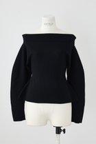 【エンフォルド/ENFOLD】のローN/C ニットP.O/プルオーバー ブラック|ID: prp329100004884821 ipo3291000000036513037