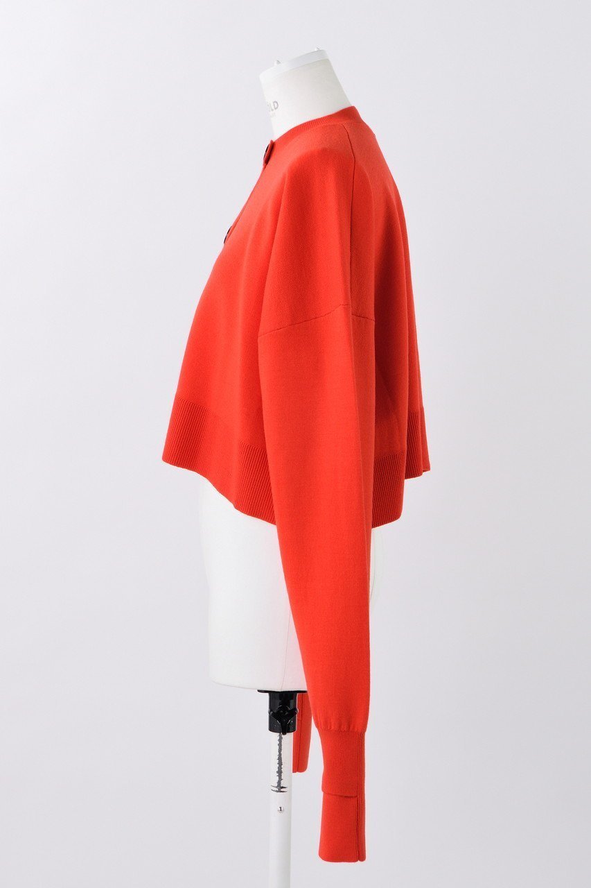 【エンフォルド/ENFOLD】のBIGボタンショート CD/カーディガン 人気、トレンドファッション・服の通販 founy(ファニー) 　ファッション　Fashion　レディースファッション　Fashion for Women　トップス・カットソー　Cut & Sew Tops　ニット　Knit Tops & Sweaters　カーディガン・羽織り　Layered Style Cardigans　カーディガン　Cardigan, Knitwear　ショート　Short, Short Length　スリット　Slit, Slit Detail　スリーブ　Sleeve, Long Sleeve / Short Sleeve　other-2|ID: prp329100004884823 ipo3291000000036464176