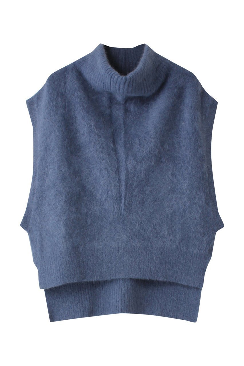 【プレインピープル/PLAIN PEOPLE】のアルパカナイロンニュアンスネックニットベスト インテリア・キッズ・メンズ・レディースファッション・服の通販 founy(ファニー) 　ファッション　Fashion　レディースファッション　Fashion for Women　トップス・カットソー　Cut & Sew Tops　ニット　Knit Tops & Sweaters　ベスト&ジレ / 重ね着スタイル　Vests & Gilets　カジュアルプルオーバー・ニットトップス　Pullovers & Knit Tops / Casual Pullovers　スタイリッシュ　Stylish, Fashionable　ベスト　Vest, Waistcoat　ブルー|ID: prp329100004884828 ipo3291000000036464214