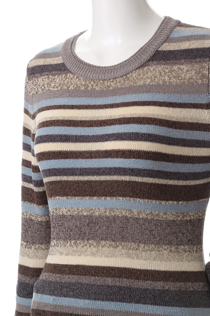 【クラネ/CLANE】のMOLE MIX BORDER KNIT TOPS ニット 人気、トレンドファッション・服の通販 founy(ファニー) 　ファッション　Fashion　レディースファッション　Fashion for Women　トップス・カットソー　Cut & Sew Tops　ニット　Knit Tops & Sweaters　カジュアルプルオーバー・ニットトップス　Pullovers & Knit Tops / Casual Pullovers　おすすめ　Recommended / Our Picks　インナー　Innerwear　コンパクト　Compact, Small Size　ジャケット　Jacket, Outerwear　ボーダー　Border, Stripe　ミックス　Mix, Mixed Style　今季　This Season, Current Season　A/W・秋冬　Autumn/Winter　other-5|ID: prp329100004884830 ipo3291000000036464232