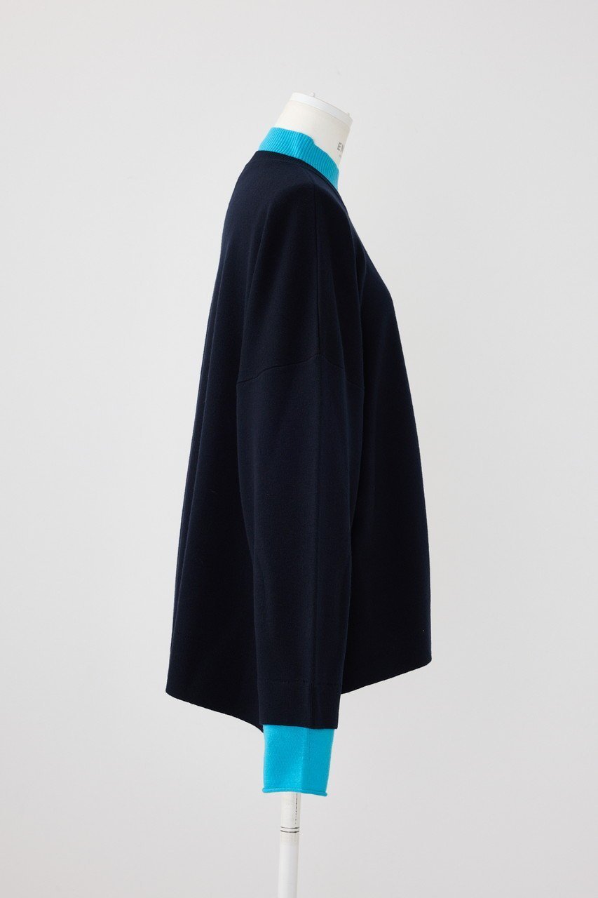 【エンフォルド/ENFOLD】のレイヤードN/C BOX P.O/プルオーバー 人気、トレンドファッション・服の通販 founy(ファニー) 　ファッション　Fashion　レディースファッション　Fashion for Women　トップス・カットソー　Cut & Sew Tops　ニット　Knit Tops & Sweaters　カジュアルプルオーバー・ニットトップス　Pullovers & Knit Tops / Casual Pullovers　タートルネック　Turtleneck, High Neck　ハイネック　High Neck, Mock Neck　ボックス　Boxy, Box Shape　リラックス　Relax, Relaxed Fit　定番　Standard, Basic Item　other-4|ID: prp329100004884832 ipo3291000000036464246