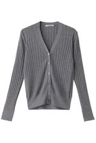【スローン/SLOANE】の18Gワイドリブ ウール×シルク Vネックカーディガン 人気、トレンドファッション・服の通販 founy(ファニー) ファッション Fashion レディースファッション Fashion for Women トップス・カットソー Cut & Sew Tops ニット Knit Tops & Sweaters カーディガン・羽織り Layered Style Cardigans Vネックトップス V-Neck Tops / V-Cut Neckline Shirts カーディガン Cardigan, Knitwear シルク Silk, 100% Silk ボトム Bottoms, Lower Wear ワイドリブ Wide Rib, Wide Ribbed Knit 定番 Standard, Basic Item thumbnail グレー|ID: prp329100004884837 ipo3291000000036464272