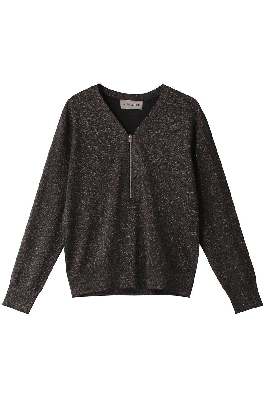 【オブリオ/AUBRIOT】のラメプレーティング プルオーバー 人気、トレンドファッション・服の通販 founy(ファニー) 　ファッション　Fashion　レディースファッション　Fashion for Women　トップス・カットソー　Cut & Sew Tops　ニット　Knit Tops & Sweaters　カジュアルプルオーバー・ニットトップス　Pullovers & Knit Tops / Casual Pullovers　おすすめ　Recommended / Our Picks　アンサンブル　Ensemble Set　カーディガン　Cardigan, Knitwear　ベーシック　Basic, Essential　エレガント 上品　Elegant　 other-1|ID: prp329100004884841 ipo3291000000036464298