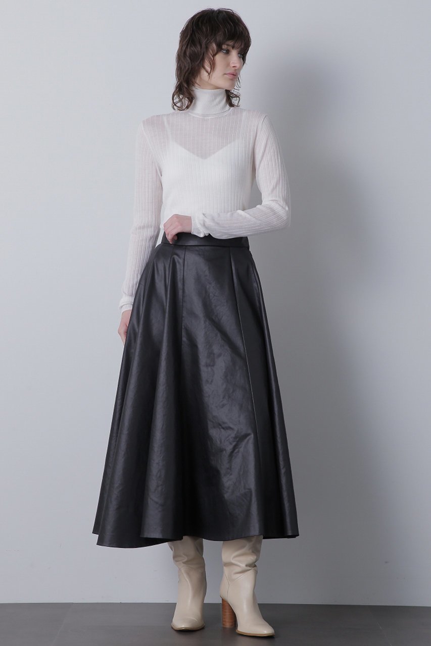 【ヒューエルミュージアム/hueLe Museum】の【hLM】シアーワイドリブタートルネック 人気、トレンドファッション・服の通販 founy(ファニー) 　ファッション　Fashion　レディースファッション　Fashion for Women　トップス・カットソー　Cut & Sew Tops　ニット　Knit Tops & Sweaters　カジュアルプルオーバー・ニットトップス　Pullovers & Knit Tops / Casual Pullovers　タートルネック・ハイネックトップス　Turtlenecks & High-Neck Tops　おすすめ　Recommended / Our Picks　インナー　Innerwear　シアー　Sheer, See-Through　ジャケット　Jacket, Outerwear　タートル　Turtleneck, Turtle Collar　タートルネック　Turtleneck, High Neck　ワイドリブ　Wide Rib, Wide Ribbed Knit　A/W・秋冬　Autumn/Winter　other-2|ID: prp329100004884846 ipo3291000000036464338