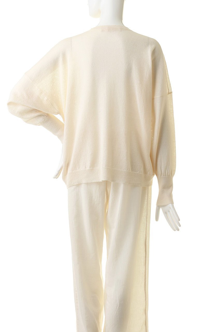 【プリスティン/PRISTINE】のペーパーコットンクルーネックカーディガン 人気、トレンドファッション・服の通販 founy(ファニー) 　ファッション　Fashion　レディースファッション　Fashion for Women　トップス・カットソー　Cut & Sew Tops　ニット　Knit Tops & Sweaters　カーディガン・羽織り　Layered Style Cardigans　カーディガン　Cardigan, Knitwear　シアー　Sheer, See-Through　ペーパー　Paper, Kraft Paper　リラックス　Relax, Relaxed Fit　ロング　Long, Long-Length　エレガント 上品　Elegant　夏　Summer　春　Spring　S/S・春夏　SS, Spring/Summer, Warm Season　秋　Autumn　other-4|ID: prp329100004884875 ipo3291000000036464544