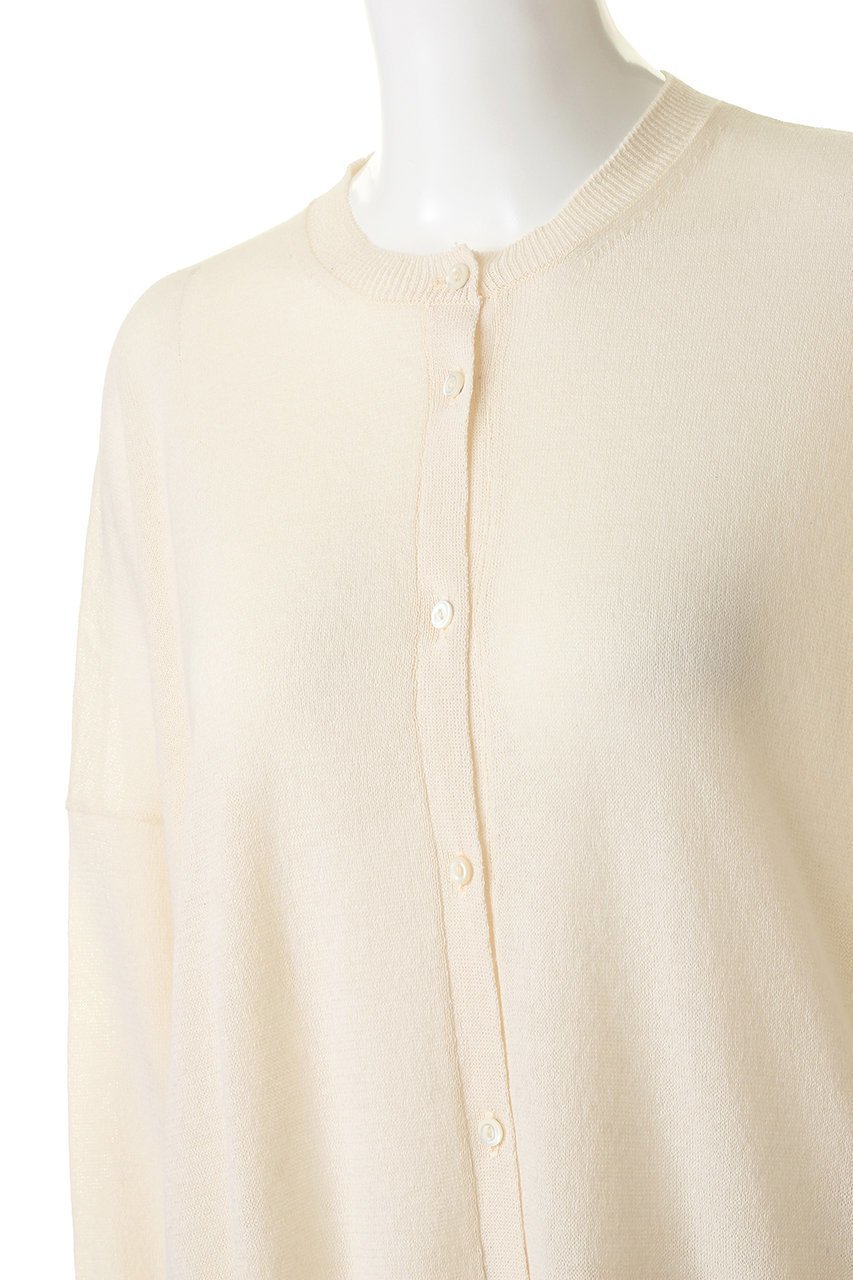 【プリスティン/PRISTINE】のペーパーコットンクルーネックカーディガン 人気、トレンドファッション・服の通販 founy(ファニー) 　ファッション　Fashion　レディースファッション　Fashion for Women　トップス・カットソー　Cut & Sew Tops　ニット　Knit Tops & Sweaters　カーディガン・羽織り　Layered Style Cardigans　カーディガン　Cardigan, Knitwear　シアー　Sheer, See-Through　ペーパー　Paper, Kraft Paper　リラックス　Relax, Relaxed Fit　ロング　Long, Long-Length　エレガント 上品　Elegant　夏　Summer　春　Spring　S/S・春夏　SS, Spring/Summer, Warm Season　秋　Autumn　other-5|ID: prp329100004884875 ipo3291000000036464546