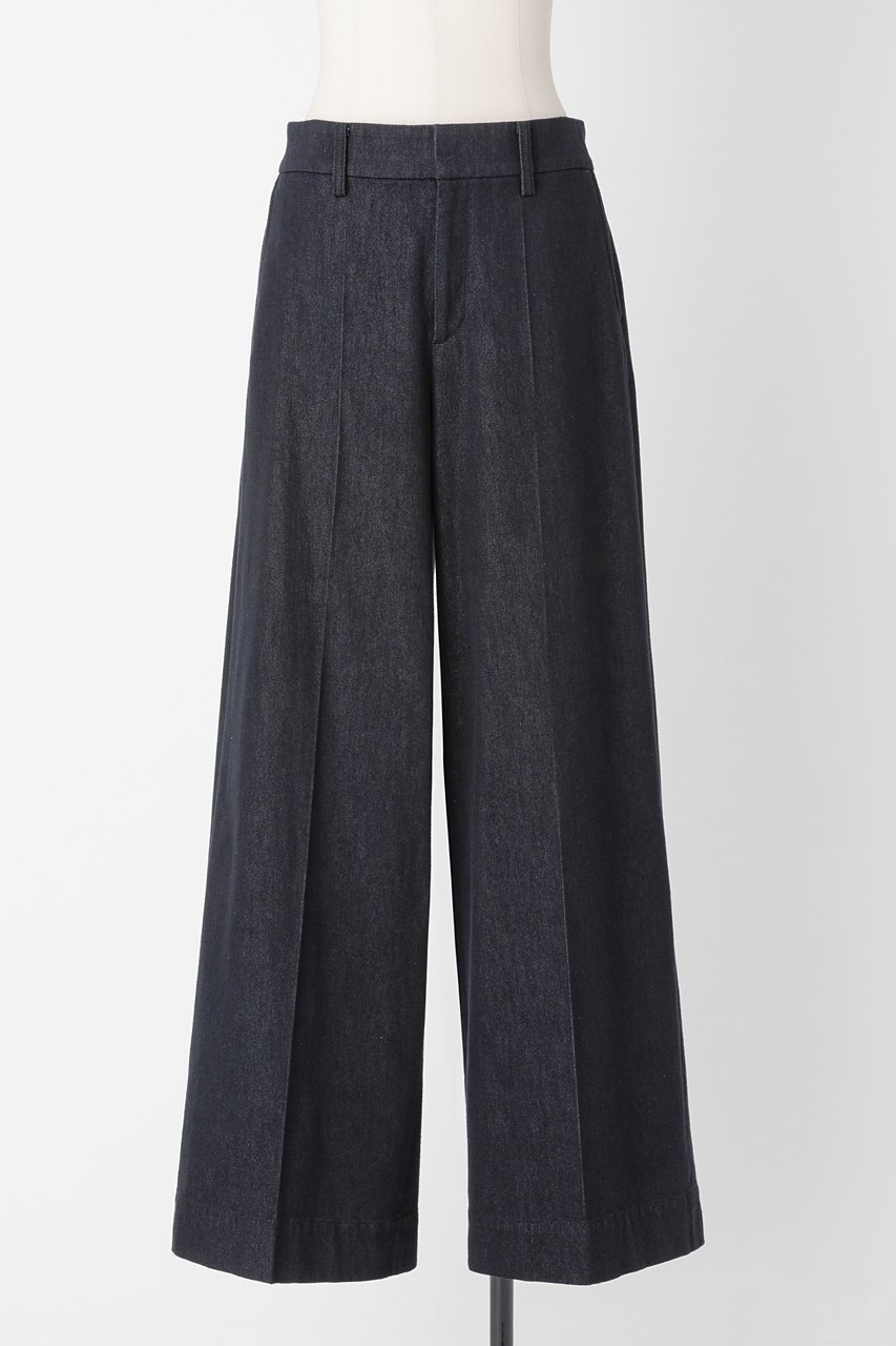 【オーヴィル/EAUVIRE】のワイドレッグパンツ 人気、トレンドファッション・服の通販 founy(ファニー) 　ファッション　Fashion　レディースファッション　Fashion for Women　パンツ　Pants & Trousers　シルク　Silk, 100% Silk　ストレッチ　Stretch, Stretchy Fabric　デニム　Denim, Jeans Material　日本製　Made In Japan　 other-1|ID: prp329100004884903 ipo3291000000036464853