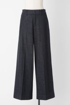 【オーヴィル/EAUVIRE】のワイドレッグパンツ 人気、トレンドファッション・服の通販 founy(ファニー) ファッション Fashion レディースファッション Fashion for Women パンツ Pants & Trousers シルク Silk, 100% Silk ストレッチ Stretch, Stretchy Fabric デニム Denim, Jeans Material 日本製 Made In Japan thumbnail ブラック|ID: prp329100004884903 ipo3291000000036464854