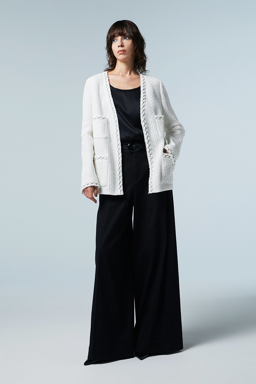 【オーヴィル/EAUVIRE】のワイドレッグパンツ 人気、トレンドファッション・服の通販 founy(ファニー) 　ファッション　Fashion　レディースファッション　Fashion for Women　パンツ　Pants & Trousers　シルク　Silk, 100% Silk　ストレッチ　Stretch, Stretchy Fabric　デニム　Denim, Jeans Material　日本製　Made In Japan　other-8|ID: prp329100004884903 ipo3291000000036464861