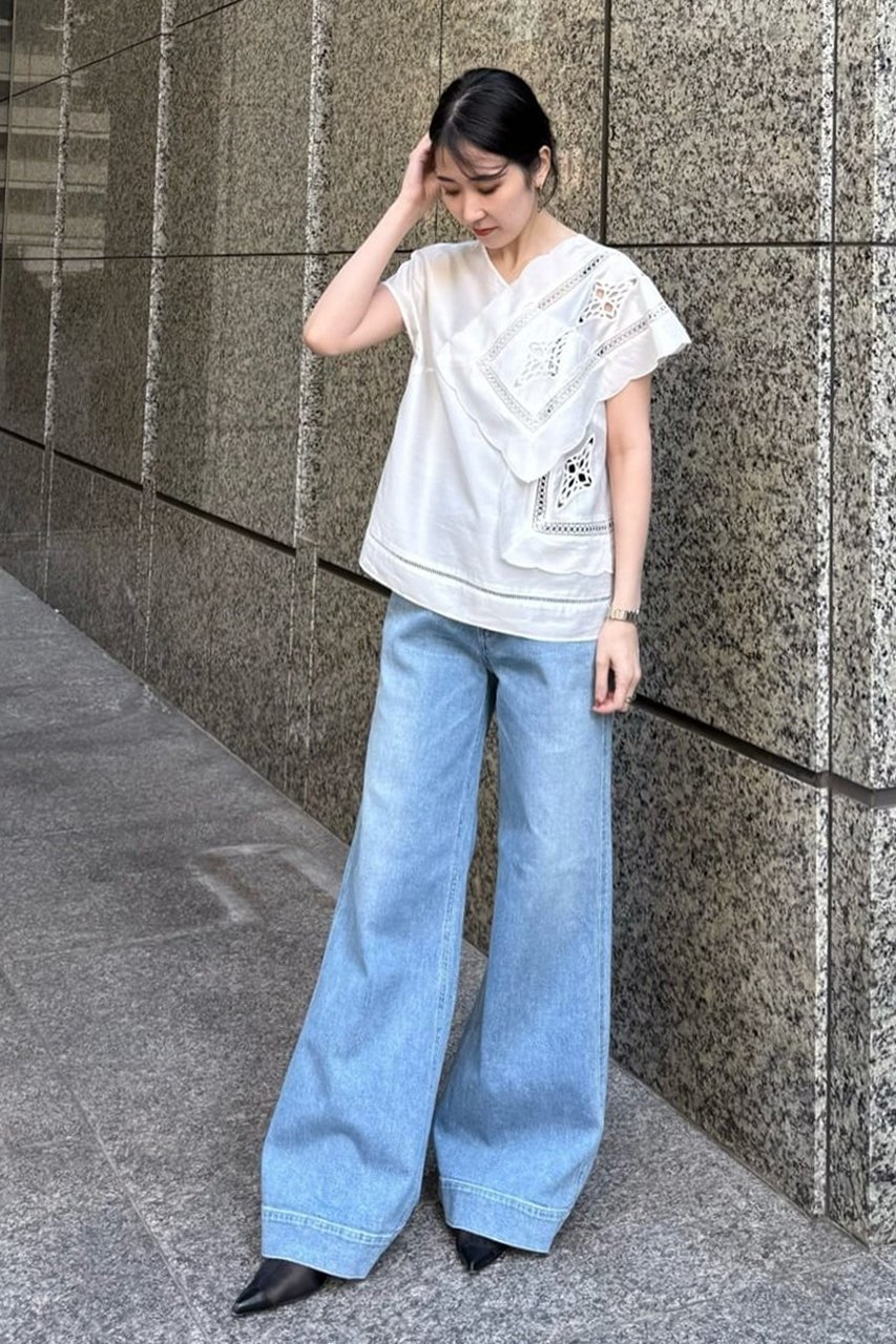 【アドーア/ADORE】のワイドフレアデニム 人気、トレンドファッション・服の通販 founy(ファニー) 　ファッション　Fashion　レディースファッション　Fashion for Women　パンツ　Pants & Trousers　デニムパンツ・ジーンズ・美脚デニム　Denim Jeans & Pants　エレガント 上品　Elegant　デニム　Denim, Jeans Material　ポケット　Pocket, Pocket Detail　other-8|ID: prp329100004884914 ipo3291000000036464960