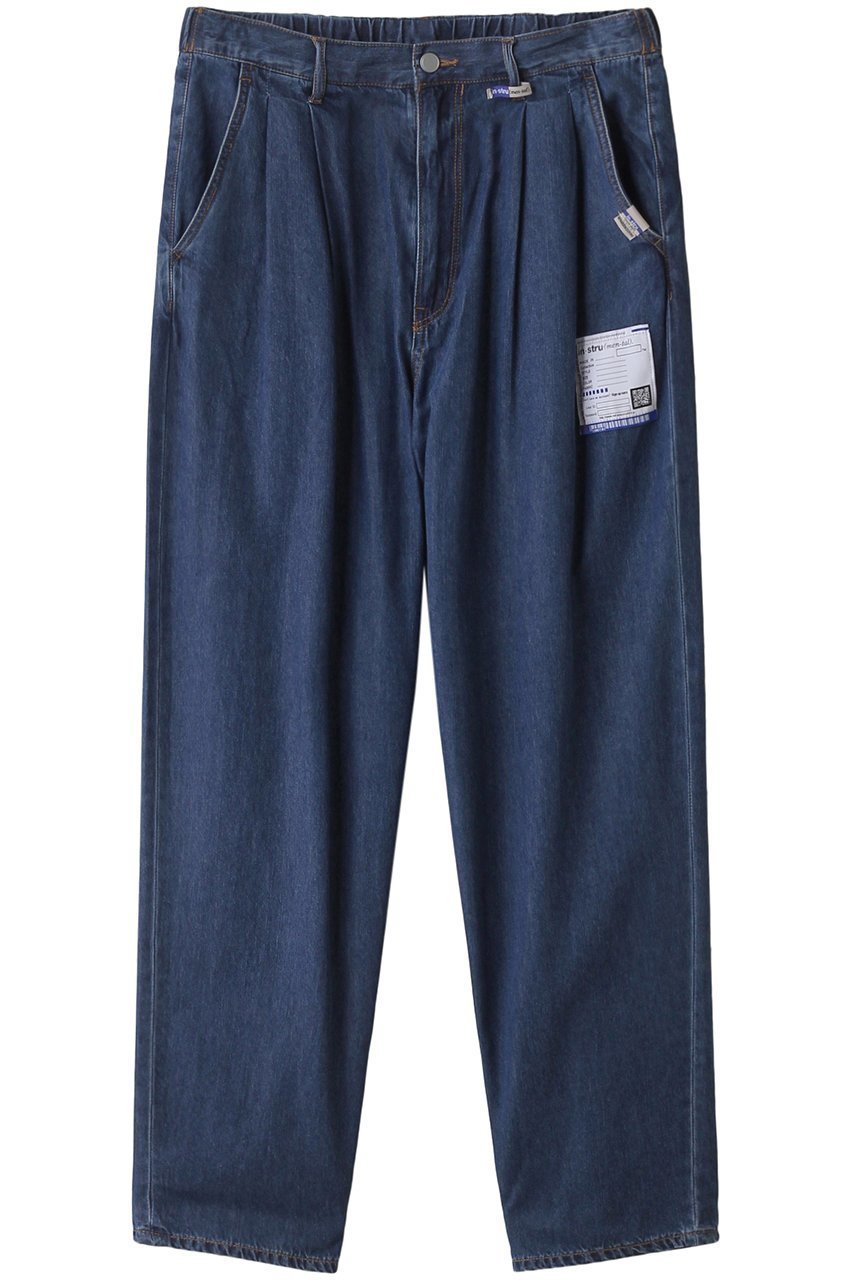 【メゾン ミハラヤスヒロ/Maison MIHARA YASUHIRO / MEN】の【MEN】【in-stru(men-tal).】コットンテンセル デニムワイド テーパードパンツ インテリア・キッズ・メンズ・レディースファッション・服の通販 founy(ファニー) 　ファッション　Fashion　メンズファッション　Fashion for Men　ボトムス　Bottoms　デニムパンツ・ジーンズ　Denim Pants　シンプル　Simple, Minimal　ジャケット　Jacket, Outerwear　セットアップ　Set-Up, Coordinated Outfit　デニム　Denim, Jeans Material　ロング　Long, Long-Length　ワイド　Wide, Wide Fit　インディゴ|ID: prp329100004884916 ipo3291000000036464971