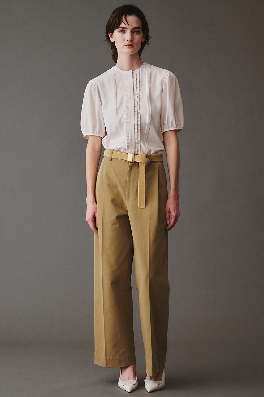 【オブリオ/AUBRIOT】のコットンチノ ワイドパンツ 人気、トレンドファッション・服の通販 founy(ファニー) 　ファッション　Fashion　レディースファッション　Fashion for Women　パンツ　Pants & Trousers　クラシック　Classic, Timeless Style　スタンダード　Standard, Basic　ドレープ　Drape, Draping Fabric　フィット　Fit, Slim Fit　ワイド　Wide, Wide Fit　ヴィンテージ　Vintage Style　other-8|ID: prp329100004884930 ipo3291000000036465074