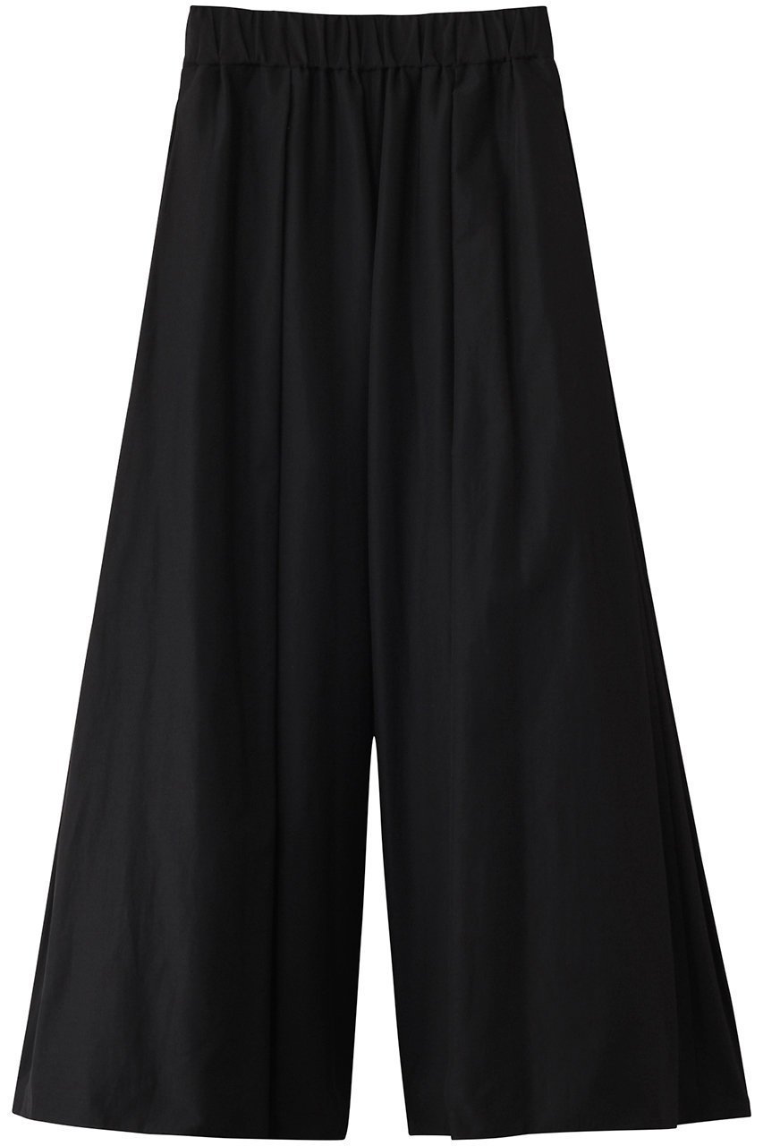 【ヒューエルミュージアム/hueLe Museum】の【hLM】タイプライターギャザーパンツ インテリア・キッズ・メンズ・レディースファッション・服の通販 founy(ファニー) 　ファッション　Fashion　レディースファッション　Fashion for Women　パンツ　Pants & Trousers　おすすめ　Recommended / Our Picks　エレガント 上品　Elegant　ギャザー　Gathered, Ruffled　タイプライター　Typewriter Fabric, Crisp Cotton　ドレープ　Drape, Draping Fabric　フェミニン　Feminine, Girly　フレア　Flare, Flared　リラックス　Relax, Relaxed Fit　ブラック|ID: prp329100004884932 ipo3291000000036465078