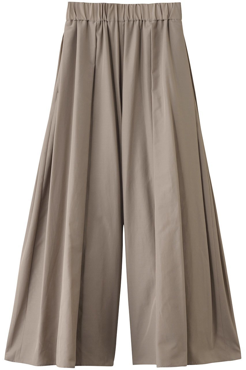 【ヒューエルミュージアム/hueLe Museum】の【hLM】タイプライターギャザーパンツ インテリア・キッズ・メンズ・レディースファッション・服の通販 founy(ファニー) 　ファッション　Fashion　レディースファッション　Fashion for Women　パンツ　Pants & Trousers　おすすめ　Recommended / Our Picks　エレガント 上品　Elegant　ギャザー　Gathered, Ruffled　タイプライター　Typewriter Fabric, Crisp Cotton　ドレープ　Drape, Draping Fabric　フェミニン　Feminine, Girly　フレア　Flare, Flared　リラックス　Relax, Relaxed Fit　ベージュ|ID: prp329100004884932 ipo3291000000036465081