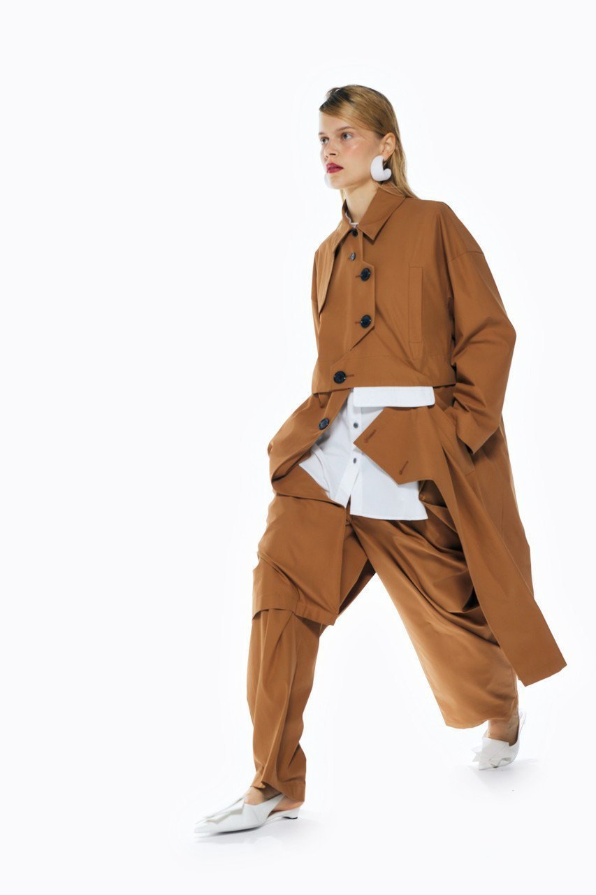 【エンフォルド/ENFOLD】のCOTTON DOUBLE トレンチTR/トラウザー・パンツ 人気、トレンドファッション・服の通販 founy(ファニー) 　ファッション　Fashion　レディースファッション　Fashion for Women　パンツ　Pants & Trousers　アシンメトリー　Asymmetrical Style　カッティング　Cutting Detail　トレンチ　Trench, Trench Coat　ポケット　Pocket, Pocket Detail　リラックス　Relax, Relaxed Fit　other-5|ID: prp329100004884950 ipo3291000000036465217