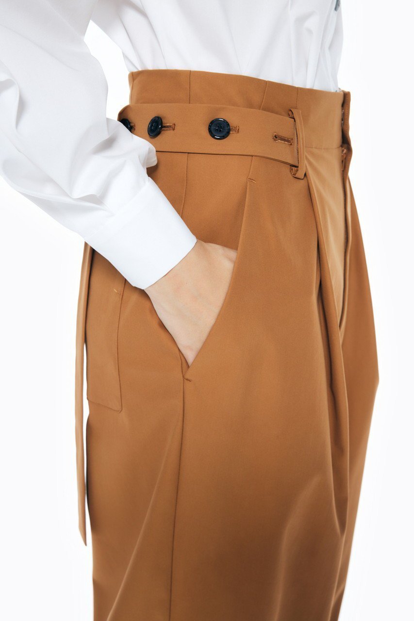 【エンフォルド/ENFOLD】のCOTTON DOUBLE トレンチTR/トラウザー・パンツ 人気、トレンドファッション・服の通販 founy(ファニー) 　ファッション　Fashion　レディースファッション　Fashion for Women　パンツ　Pants & Trousers　アシンメトリー　Asymmetrical Style　カッティング　Cutting Detail　トレンチ　Trench, Trench Coat　ポケット　Pocket, Pocket Detail　リラックス　Relax, Relaxed Fit　other-8|ID: prp329100004884950 ipo3291000000036465220