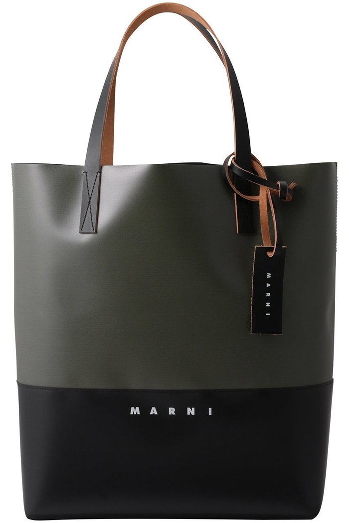 【マルニ/MARNI】のTRIBECA バイカラーショッピングバッグ インテリア・キッズ・メンズ・レディースファッション・服の通販 founy(ファニー) https://founy.com/ ファッション Fashion レディースファッション Fashion for Women バッグ Bags ユニセックス Unisex, Genderless スクエア Square, Square Shape フォルム Silhouette, Form 人気 Popular, Best Seller 定番 Standard, Basic Item |ID: prp329100004884973 ipo3291000000036692265