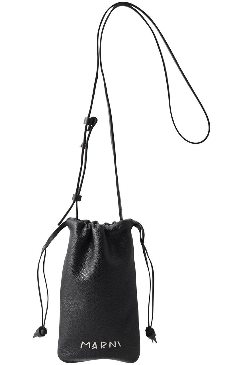 【マルニ/MARNI】のMARNI MENDING 2wayドローストリングスマホポシェット 人気、トレンドファッション・服の通販 founy(ファニー) 　ファッション　Fashion　レディースファッション　Fashion for Women　ユニセックス　Unisex, Genderless　おすすめ　Recommended / Our Picks　ショルダー　Shoulder, Shoulder Strap　ポシェット　Pochette, Mini Bag　ロング　Long, Long-Length　旅行　Travel　 other-1|ID: prp329100004884978 ipo3291000000036465482
