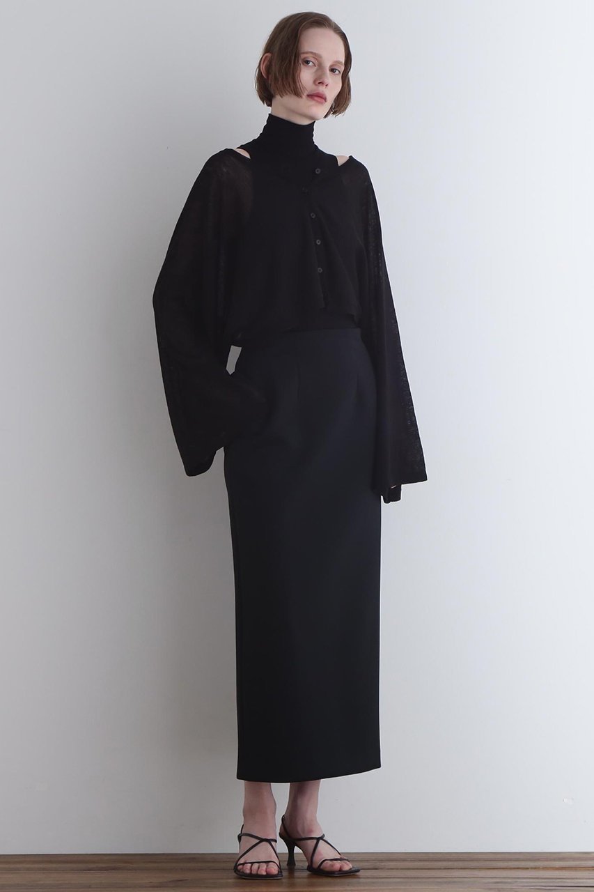 【ル フィル/LE PHIL】のスキューバジャージースカート 人気、トレンドファッション・服の通販 founy(ファニー) 　ファッション　Fashion　レディースファッション　Fashion for Women　スカート　Skirts　ロングスカート　Long Skirts / Maxi & Midi Skirts　エレガント 上品　Elegant　シンプル　Simple, Minimal　ストレッチ　Stretch, Stretchy Fabric　スリット　Slit, Slit Detail　フロント　Front, Front Design　リラックス　Relax, Relaxed Fit　ロング　Long, Long-Length　other-3|ID: prp329100004884981 ipo3291000000036465511